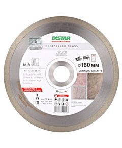 Круг алмазный DISTAR Bestseller 180x1,5x8,5 для керамики и гранита, фото  | SNABZHENIE.com.ua