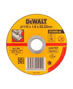 Отрезной круг по металлу DeWALT 125x2,5x22,2 мм плоский, фото  | SNABZHENIE.com.ua