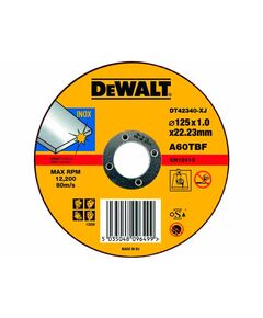 Круг отрезной DeWALT 125x1.0 мм по металлу и нержавейке INOX DT42340, фото  | SNABZHENIE.com.ua