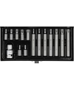 Біта TORX SECURITY + перехідник ½ Т20-Т55, 15 шт. YATO (YT-0417), фото  | SNABZHENIE.com.ua