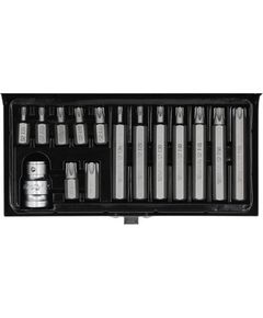 Бита TORX 30, 75 мм + переходник ½, 15 шт. в наборе YATO (YT-0411), фото  | SNABZHENIE.com.ua