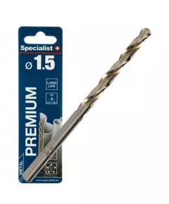 Сверло по металлу Specialist+ PREMIUM 1,5 мм, наб. 3 шт, фото  | SNABZHENIE.com.ua