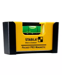 Рівень - міні STABILA Pocket PRO Magnetic магнітний: 7 х 2 х 4 см, 1 капсула, кріп-чохол, фото  | SNABZHENIE.com.ua