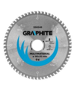 Отрезной диск GRAPHITE 185x30 мм, карбид кремния, 60 зубьев, фото  | SNABZHENIE.com.ua