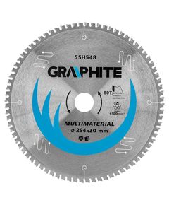 Диск відрізний карбід кремнію 254 мм, 80 зубів, GRAPHITE 55H548, фото  | SNABZHENIE.com.ua