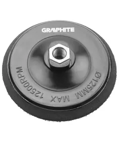 Эластичный диск на липучке 125 мм x M14 GRAPHITE (55H827), фото  | SNABZHENIE.com.ua