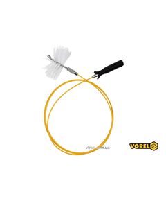 Дріт для очищення димарів VOREL: Ø= 6 мм, l= 3 м, з йоржем Ø=150 мм, l= 80 мм, різьба M12, фото  | SNABZHENIE.com.ua
