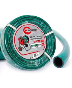 Шланг для полива 3-х слойный 1/2 30 м, армированный PVC INTERTOOL, фото  | SNABZHENIE.com.ua