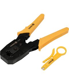 Кліщі для затискання телефонних і мережевих штепселів VOREL: L= 195 мм, RJ45 RJ10 RJ11, фото  | SNABZHENIE.com.ua