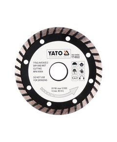 Алмазный диск TURBO 115x2.4x8.0 мм YATO (YT-6022) для резки камня, фото  | SNABZHENIE.com.ua