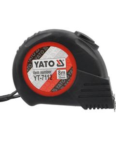 Рулетка YATO 8 м з магнітним наконечником, нейлонове покриття, 25 мм, фото  | SNABZHENIE.com.ua