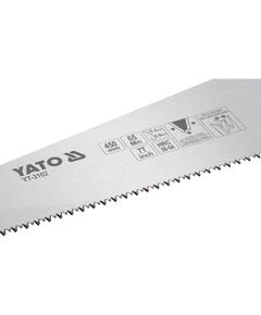 Ножовка по дереву YATO 450 мм, 7 зубцов на дюйм (YT-3102), фото  | SNABZHENIE.com.ua