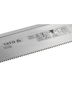 Пасовочная ножовка YATO 300 мм, 12 зубцов на дюйм (YT-3130), фото  | SNABZHENIE.com.ua