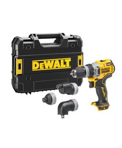 Дрель-шуруповерт DeWALT DCD703NT, аккумуляторная, бесщеточная, с насадками, фото  | SNABZHENIE.com.ua
