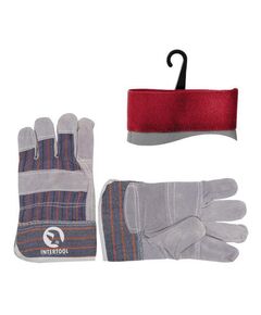 Перчатка комбинированная замша/ткань 10.5 INTERTOOL SP-0014W, фото  | SNABZHENIE.com.ua