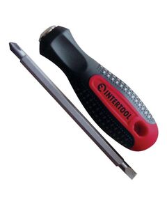 Отвертка двухсторонняя SL6, PH2 INTERTOOL VT-3100, фото  | SNABZHENIE.com.ua
