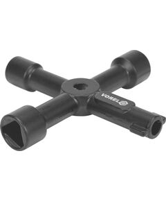 Ключ для замикання шаф у майстерні VOREL хресто-подібний, 4 види, 72х 72 мм, фото  | SNABZHENIE.com.ua