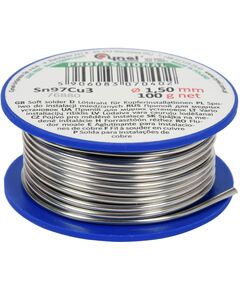 Припой для пайки меди CYNEL : &Oslash; 1.5 мм, проволока на катушке m= 100 г, фото  | SNABZHENIE.com.ua