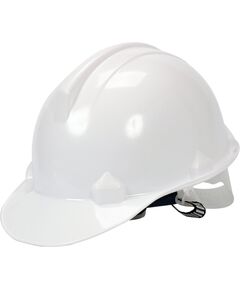 Каска для захисту голови VOREL біла з HDPE, фото  | SNABZHENIE.com.ua
