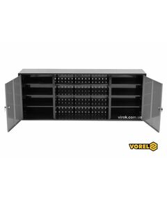 Настенная шкаф для мастерской VOREL : 1580 х 265 х 630 мм, из лакированной стали t= 0.8-1 мм, фото  | SNABZHENIE.com.ua