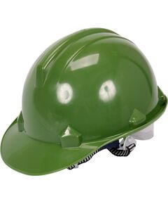 Каска для захисту голови VOREL зелена з HDPE, фото  | SNABZHENIE.com.ua
