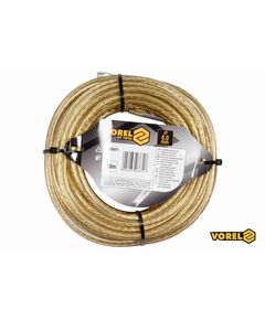 Трос сталевий з наконечниками для пломб VOREL : Ø6 мм x 16 м, фото  | SNABZHENIE.com.ua