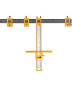 Шаблон для разметки отверстий VOREL с радиусом 200 мм; метрическая и дюймовая шкала, фото  | SNABZHENIE.com.ua