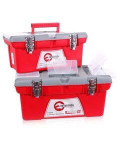 Комплект ящиков для инструментов INTERTOOL BX-0502, 2 шт, с замком, фото  | SNABZHENIE.com.ua