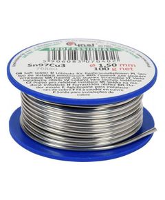 Припой для пайки меди CYNEL : Ø 1.5 мм, проволока на катушке m= 100 г, фото  | SNABZHENIE.com.ua