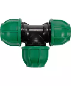 Трійник сполучний водяних пластикових труб 25 мм- FLO поліпропіленовий, для тиску 1 MPa [15], фото  | SNABZHENIE.com.ua