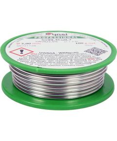 Припій без свинцю CYNEL: Ø2 мм, Sn99,3-Cu0,7 дротяний на котушці з флюсом m= 100 г, фото  | SNABZHENIE.com.ua