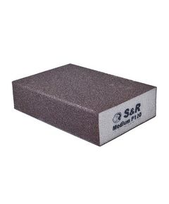 Губка шлифовальная S&R 100x70x25 мм, зерно 120, фото  | SNABZHENIE.com.ua