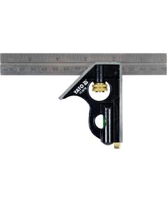 Кутник металлический YATO 150 мм с уровнем 45°/90° - инструмент YT-70770, фото  | SNABZHENIE.com.ua