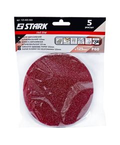 Шлифовальная бумага Stark D125 мм, зерно 60, 5 шт., фото  | SNABZHENIE.com.ua