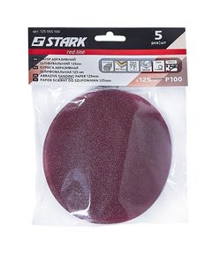 Шлифовальная бумага Stark D125 мм, зерно 100, 5 шт., фото  | SNABZHENIE.com.ua