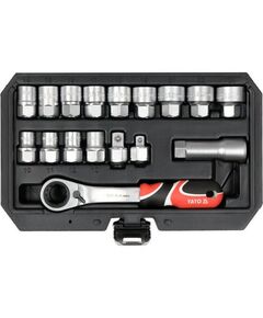 Набір торцевих головок SPLINE YATO 3/8 та 1/2 M10-M24 з воротком, фото  | SNABZHENIE.com.ua
