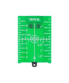 Пластина прицільная для лазерного нивелира YATO 105x75x3,2 мм, зелёная, фото  | SNABZHENIE.com.ua