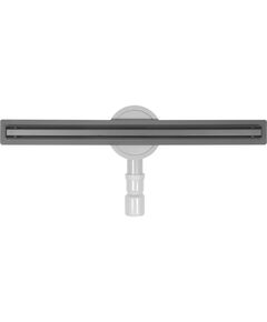 Трап линейный напольный из нержавеющей стали, черный FALA SLIM BLACK; 60х 3х 7 см, сифон- 56 мм, фото  | SNABZHENIE.com.ua