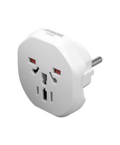 Розетка-адаптер електромережевий до 250 В, 10 А STHOR з універсальним гніздом і вилкою ЄВРО-стандарт, фото  | SNABZHENIE.com.ua