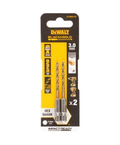 Сверло по металлу DeWALT EXTREME IMPACT Черное и Золотое 2.5мм DT20602, фото  | SNABZHENIE.com.ua