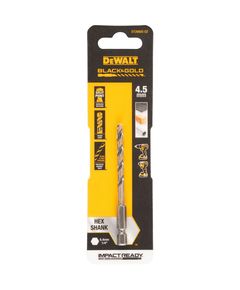 Сверло по металу DeWALT EXTREME IMPACT Чорне та Золоте 5 мм DT20605, фото  | SNABZHENIE.com.ua