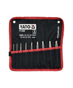 Пробійник отворів YATO (YT-3590) для шкіри, 2,5-10 мм, 9 шт., фото  | SNABZHENIE.com.ua