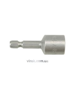 Насадка торцева магнітна 6-гранна YATO : HEX M13 x 48 мм, HEX Ø= 1/4" [Блістер] [100], фото  | SNABZHENIE.com.ua
