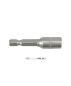 Насадка торцева магнітна 6-гранна YATO : HEX M7 x 48 мм, HEX Ø= 1/4" [Блістер] [100], фото  | SNABZHENIE.com.ua
