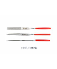 Надфіль алмазний YATO Набір. 4х160х50мм 3пр. [30/300], фото  | SNABZHENIE.com.ua