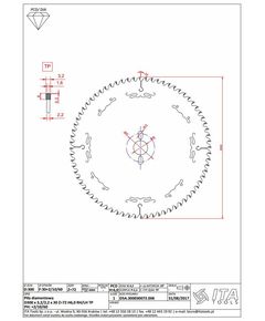 Пильный диск DSA.Sawblade 300мм, 72 зуба, 3,2/2,2мм, Ita Tools, фото  | SNABZHENIE.com.ua