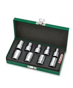 Набор головок TORX 1/2 E10-E24, 9 ед. TOPTUL, фото  | SNABZHENIE.com.ua