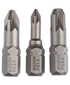 Набор бит Extra Hard 3 шт. PZ1, PZ2, PZ3 25 мм BOSCH, фото  | SNABZHENIE.com.ua