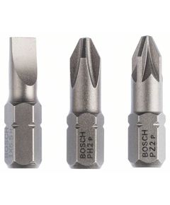 Набор насадок Extra-Hart 3 шт. (S1.0x5.5; PH2; PZ2) BOSCH 2607001766, фото  | SNABZHENIE.com.ua