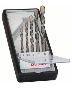 Набор свердел по бетону BOSCH Robust Line 3.5–8 мм, 5 шт., фото  | SNABZHENIE.com.ua